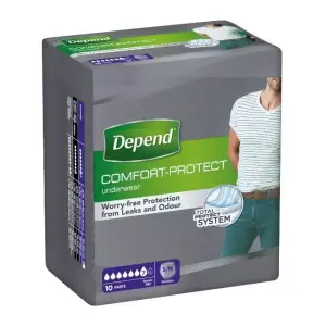 DEPEND NORMAL S/M pre mužov naťahovacie nohavičky 10 ks