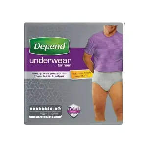 DEPEND MAXIMUM S/M pre mužov naťahovacie nohavičky priedušné 10 ks