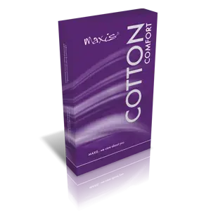 MAXIS COMFORT COTTON STEHENNÉ PANČUCHY veľkosť 5 normálne bez špice s lemom bronz 1 pár