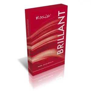 MAXIS BRILLANT STEHENNÉ PANČUCHY veľkosť 3 normálne so špicou s lemom bronz 1 pár