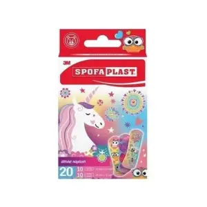 3M SPOFAPLAST Detské náplasti 2 veľkosti dievčenský motív 20 ks