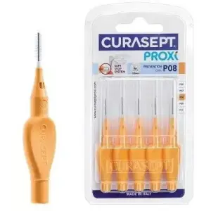 CURASEPT PROXI PREVENTION P08 Oranžové medzizubné kefky 6 ks