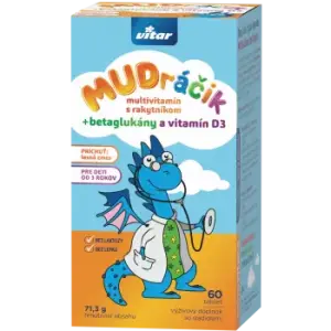VITAR MUDráčik multivitamín s rakytníkom tablety, príchuť lesná zmes 60 ks