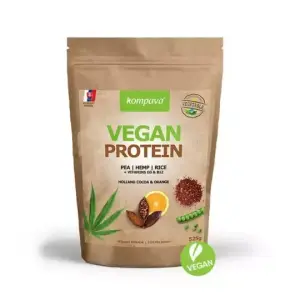 kompava VEGAN PROTEIN 100% rastlinný proteín čokoláda a pomaranč 525 g
