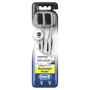 Oral-B kefka 3D White Charcoal sensitive 2 ks