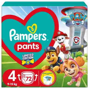 PAMPERS Pants Paw patrol S4 (9-15kg) 72 ks