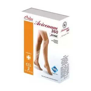 AVICENUM 360 FINE Stehenné pančuchy Micro veľkosť SL otvorená špica krajka telové 1 pár