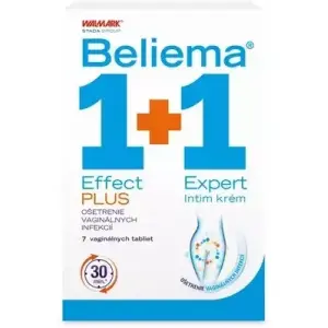 Beliema Effect PLUS vaginálne tablety 7 ks + intímny krém 30 ml 1 set
