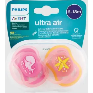 AVENT CUMLÍK 6-18M Ultra air pastel dievča 2 ks