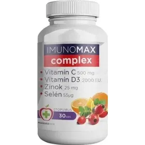 Pharmed IMUNOMAX complex (C+D3+Zinok+Selén) kapsuly 30 ks
