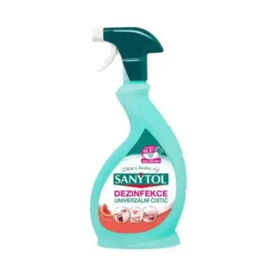 SANYTOL UNIVERZÁLNY ČISTIČ Sprej grep-citrónová tráva, dezinfekcia 500 ml