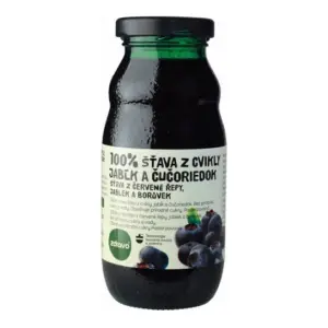 zdravo 100% ŠŤAVA Z CVIKLY JABĹK A ČUČORIEDOK 200 ml