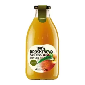 zdravo 100% BROSKYŇOVO-JABLKOVÁ ŠŤAVA 750 ml
