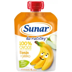 Sunar Do ručičky Banán a jablko 100% ovocia 100 g