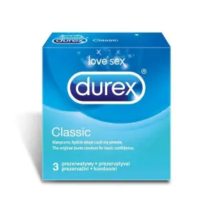DUREX Classic kondóm 3 ks
