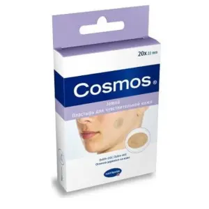 Cosmos Jemná náplasť na rany okrúhla priemer 2,2 cm 20 ks