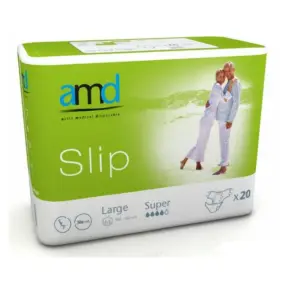 amd Slip Super Large inkontinenčné plienky obvod bokov 100 - 160 cm 20 ks