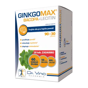 GINKGOMAX+BACOPA+LECITÍN kapsuly 120 ks
