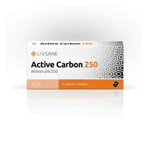 LIVSANE Active Carbon 250 tablety 20 ks