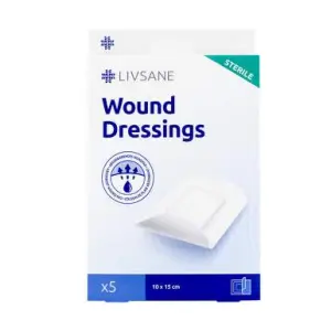 LIVSANE Náplasť sterilná 10 x 15 cm 5 ks