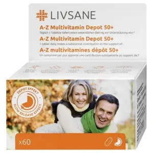LIVSANE A-Z Multivitamín komplex 50+ tablety 60 ks