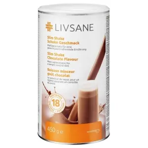 LIVSANE Diétny výživový koktejl Čokolada slim shake 450 g