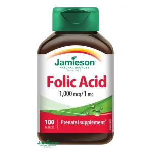 JAMIESON KYSELINA LISTOVÁ 1000 µg tablety 100 ks