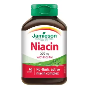 JAMIESON NIACÍN 500 mg s inozitolom tablety 60 ks