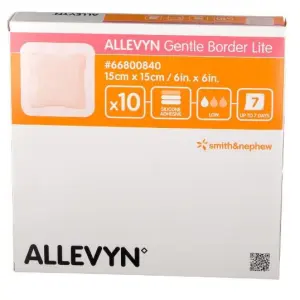 ALLEVYN Gentle Border Lite adhezívne penové krytie 15 x 15 cm 10 ks