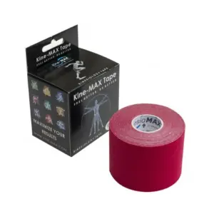 Kine-MAX Super-Pro Cotton Kinesiology Tape červená tejpovacia páska 5cm x 5m 1 ks