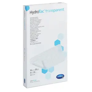 HydroTac transparent Krytie na rany hydrogélový obväz (10x20 cm) 10 ks