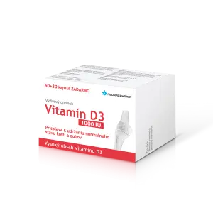 Neuraxpharm Vitamín D3 1000 IU capsule 60+30 zadarmo (90 ks)