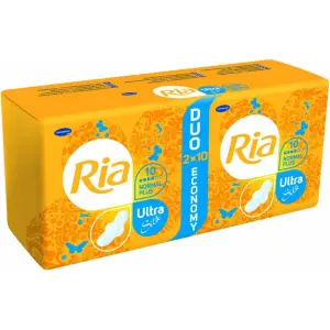 Ria Ultra Silk normal PLUS DUOPACK hygienické vložky 2 x 10 ks 