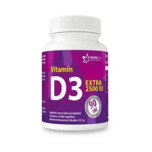 NUTRICIUS Vitamín D3 EXTRA 2500 IU tablety 90 ks