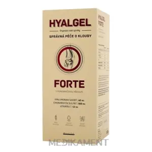 HYALGEL FORTE POMARANČ inov. tekutý prípravok s Vitamínom C 1x500 ml