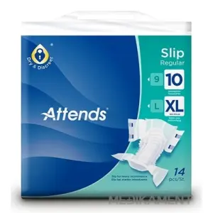 ATTENDS Slip Regular 10 XL plienkové nohavičky savosť 3699 ml obvod bokov 150-175 cm 14 ks