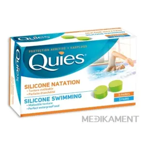 Quies Silikónové chrániče sluchu MAXI špeciálne na plávanie 3x2 ks