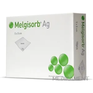 Melgisorb Ag 5x5 cm antimikrobiálny alginátový obväz 1x10 ks