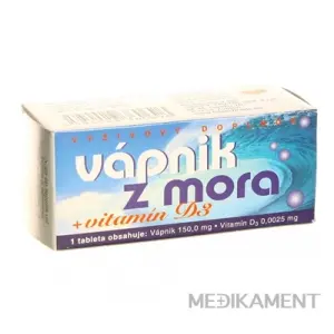 NATURVITA VÁPNIK Z MORA + vitamín D3 60ks