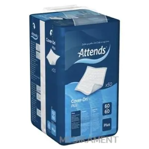 ATTENDS Cover-Dri Plus podložka inkontinenčná, savosť 850 ml, veľkosť 60x60 cm, 1x50 ks