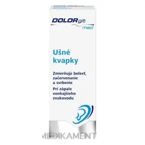 DOLORgit med Ušné kvapky fľaša s kvapkadlom 1x10 ml