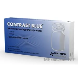 CONTRAST BLUE sterilný vnútroočný roztok trypánovej modrej, 1x0,5 ml+ 1x kanyla, 1x1 set