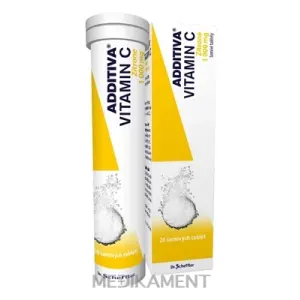 ADDITIVA VITAMÍN C 1000 mg Zitrone šumivé tablety 20 ks