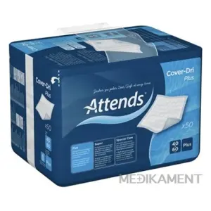 ATTENDS Cover-Dri Plus podložka inkontinenčná, savosť 410 ml, veľkosť 40x60 cm, 1x50 ks