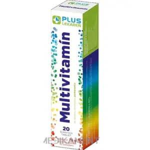 PLUS LEKÁREŇ Multivitamín šumivé tablety s príchuťou pomaranča 20 ks