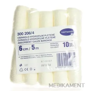 Ovínadlo hydrofilné pletené nesterilné 6 cm x 5 m 10 ks