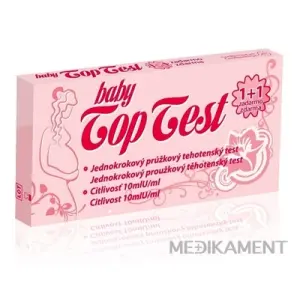 Baby Top Test tehotenský - prúžok (1+1 zadarmo), 1x2 ks