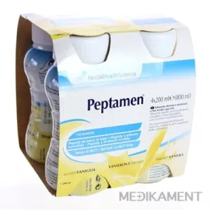 PEPTAMEN VANILLA sol (dietetická potravina) 4x200 ml (800 ml)
