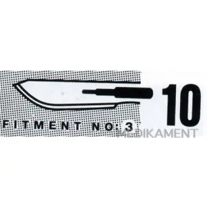 Surgeon SKALPELOVÉ ČEPIELKY SURGEON č.10 sterilné 100 ks