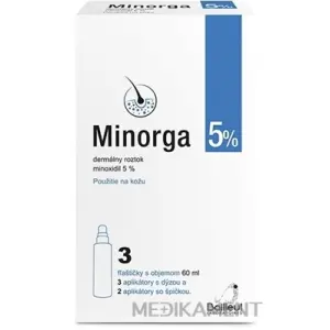Minorga 5% dermálny roztok sol.der.3x60ml